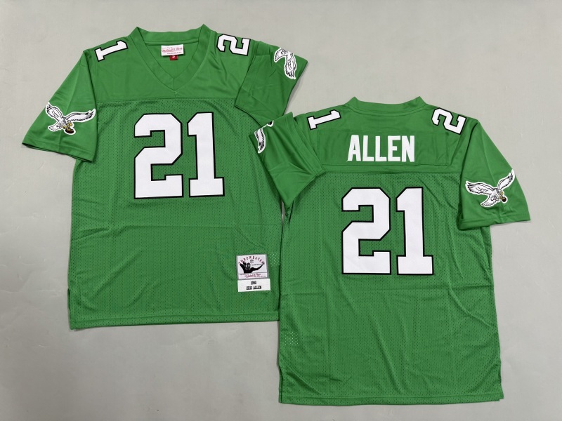 Men 2025 Philadelphia Eagles #21 Allen green Throwback Limited NFL Jersey style 001